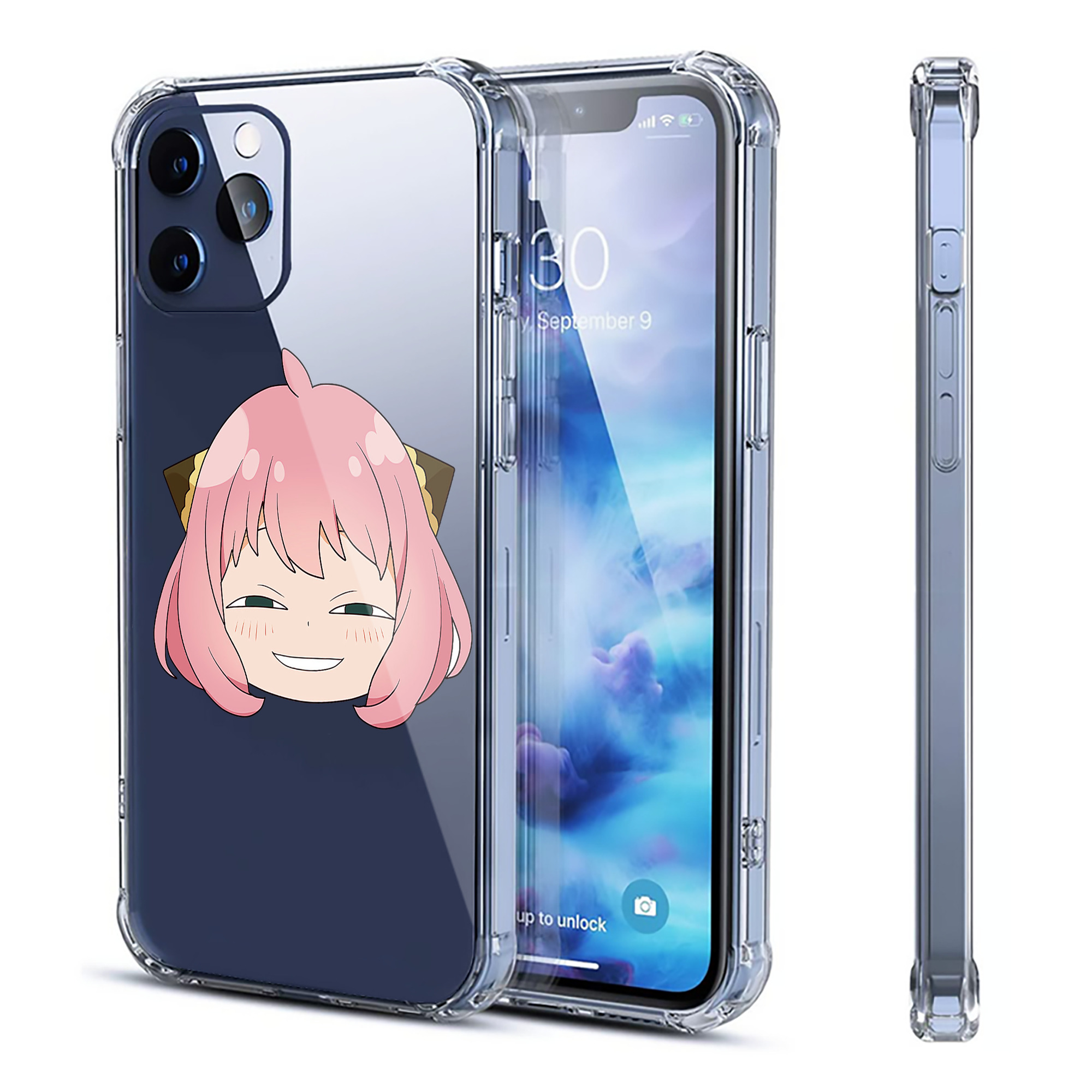 （画像用） SPY×FAMILY间谍家家酒 【iPhone 12シリーズ対応】透明スマホケース（クリアソフトケース）
